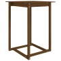 Mesa alta de bar madera maciza de pino marrón miel 80x80x110 cm