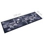 Alfombra de cocina lavable Coffee azul 45x150 cm