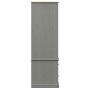 Armario VIGO madera maciza de pino gris 90x55x176 cm