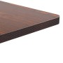 Mesa de bistró MDF marrón oscuro 50x50 cm