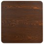 Mesa de bistró MDF marrón oscuro 50x50 cm