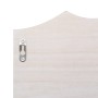 Perchero de pared de madera blanco 50x10x23 cm