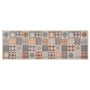 Alfombra de cocina lavable mosaico de colores 60x300 cm