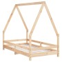 Estructura de cama para niños madera maciza de pino 80x160 cm