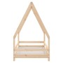 Estructura de cama para niños madera maciza de pino 80x160 cm