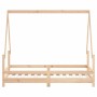Estructura de cama para niños madera maciza de pino 80x160 cm