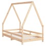 Estructura de cama para niños madera maciza de pino 80x160 cm