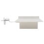 Lámparas solares de exterior LED cuadradas 6 uds 12 cm blanco