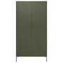 Armario de acero verde oliva 90x50x180 cm
