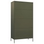 Armario de acero verde oliva 90x50x180 cm