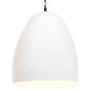 Lámpara colgante industrial redonda 25 W blanca 42 cm E27