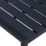 Banco de jardín tablero PS negro 180 cm