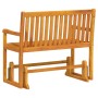 vidaxL Banco balancín de jardín 110 cm madera maciza acacia
