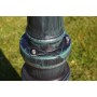 Farola de jardín 2 brazos 215 cm verde oscuro/negro aluminio