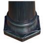 Farola de jardín 2 brazos 215 cm verde oscuro/negro aluminio