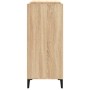 Mueble discos madera contrachapada roble Sonoma 84,5x38x89 cm