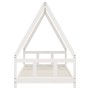 Estructura de cama para niños madera de pino blanco 90x190 cm