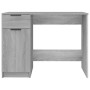 Escritorio de madera contrachapada gris Sonoma 100x50x75 cm