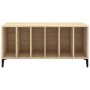 Mueble discos madera contrachapada roble Sonoma 100x38x48 cm