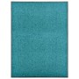 Felpudo lavable azul cian 90x120 cm