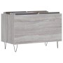 Mueble discos madera contrachapada gris sonoma 74,5x38x48 cm