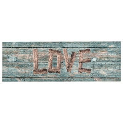 Alfombra de cocina lavable Love 60x300 cm