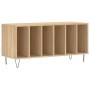 Mueble discos madera contrachapada roble Sonoma 100x38x48 cm