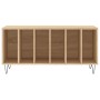Mueble discos madera contrachapada roble Sonoma 100x38x48 cm