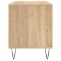 Mueble discos madera contrachapada roble Sonoma 100x38x48 cm