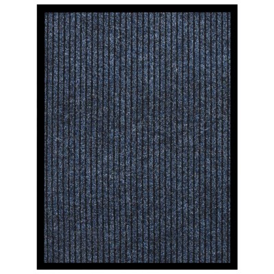 Felpudo de rayas azul 60x80 cm