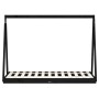 Estructura de cama para niños madera de pino negro 80x160 cm