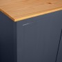 Armario de 2 puertas Hill madera maciza pino gris 89x50x170cm