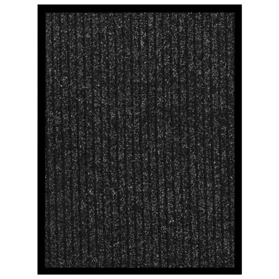 Felpudo de rayas gris antracita 40x60 cm