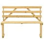 Banco de jardín de madera de pino impregnada 120 cm