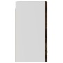 Mueble de TV colgante madera roble ahumado 39,5x31x60 cm