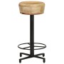 Taburetes de cocina 2 unidades madera maciza de mango 66 cm