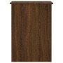 Escritorio de madera contrachapada marrón roble 100x55x75 cm