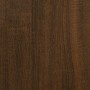 Escritorio de madera contrachapada marrón roble 100x55x75 cm