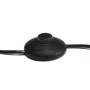 Lámpara de trípode madera maciza de teca marrón y negro 141 cm