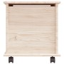 Baúl de almacenaje con ruedas ALTA madera maciza 73x39,5x44 cm
