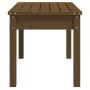 Banco de jardín madera maciza pino marrón miel 80x44x45 cm