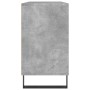 Mueble de baño madera de ingeniería gris hormigón 80x33x60 cm