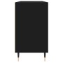 Mueble de baño madera de ingeniería negro 80x33x60 cm