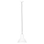 Lámpara colgante redonda 25 W blanca 28,5 cm E27