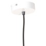Lámpara colgante redonda 25 W blanca 28,5 cm E27