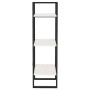 Estantería de 3 niveles madera maciza pino blanco 40x30x105 cm
