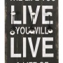 Perchero de pared LOVE LIFE con 6 ganchos 120x40 cm