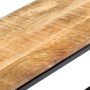 Banco de comedor madera maciza de mango en bruto 120 cm