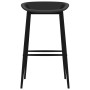 Taburetes de cocina 4 unidades negro