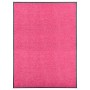 Felpudo lavable rosa 90x120 cm